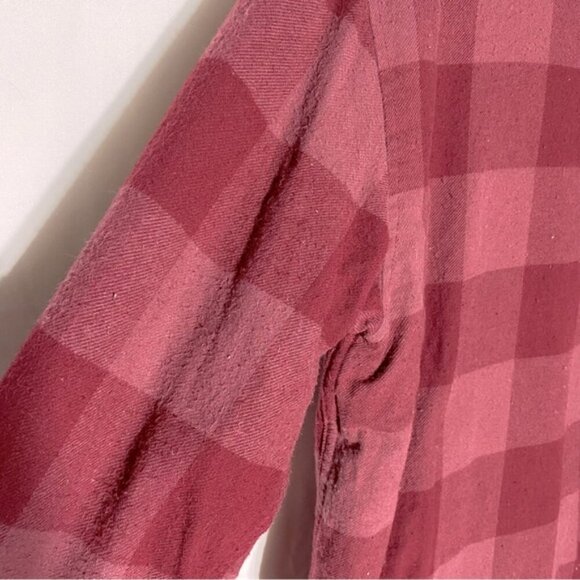 Tommy Jeans Red Plaid Sherpa Lined Casual Fit Button Up  Shacket Light Jacket M - Picture 10 of 16